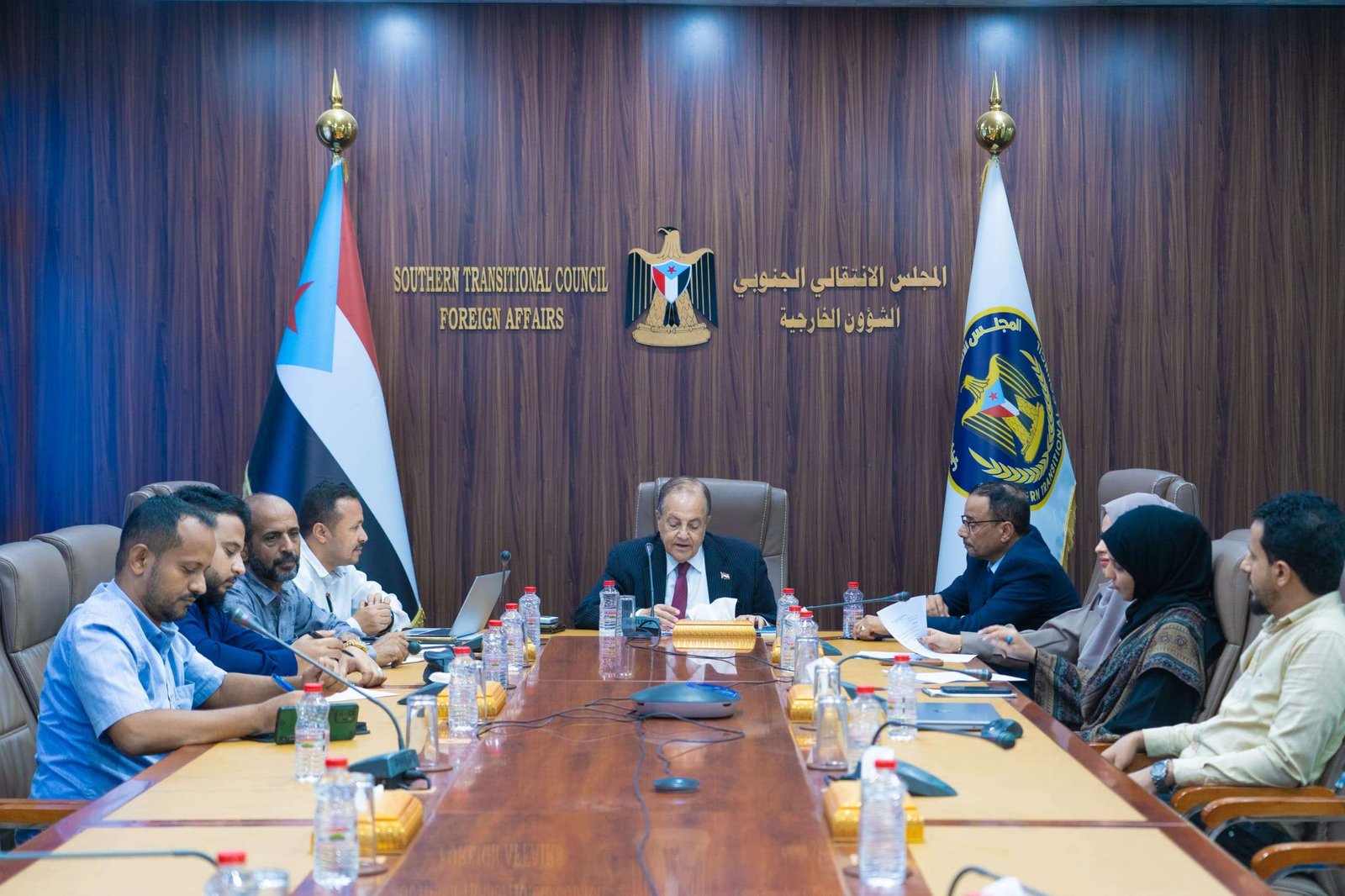 الدكتور الحاج يترأس اجتماعاً لممثلي المجلس الانتقالي في الخارج لمناقشة المستجدات السياسية