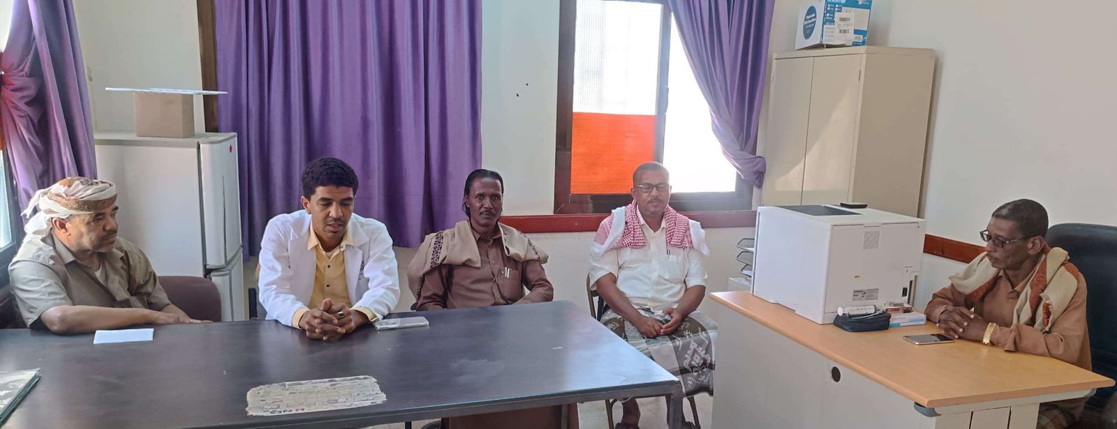 انتقالي ساه يتفقد المركز الصحي في منطقة غيل عمر