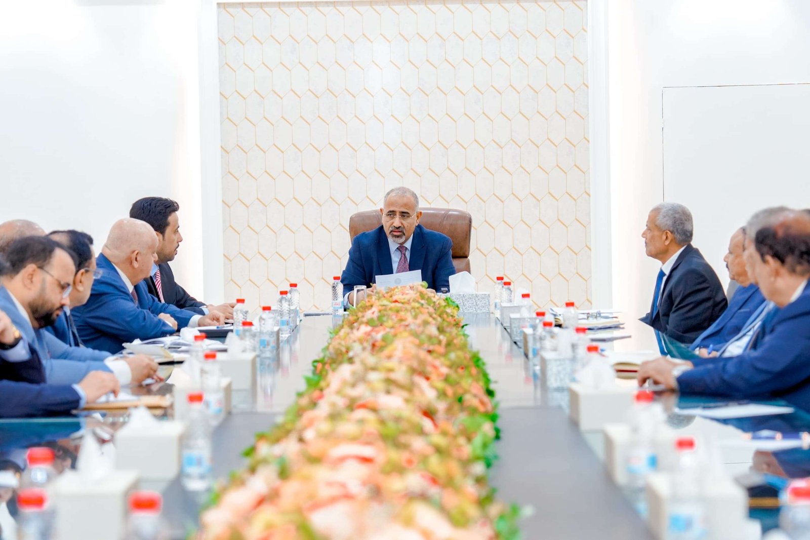 القيادة التنفيذية العُليا للمجلس الانتقالي تبحث سُبل النهوض بالأوضاع الاقتصادية والخدمية في عموم محافظات الجنوب