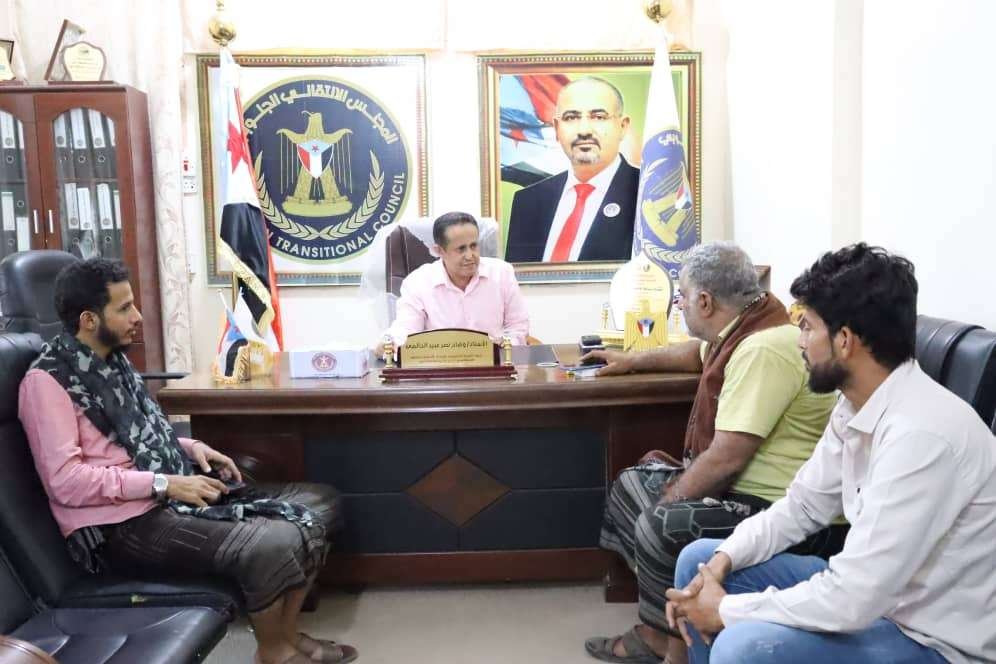 رئيس تنفيذية انتقالي لحج يبحث مع مدير مديرية حبيل جبر دعم جهود السلطة المحلية