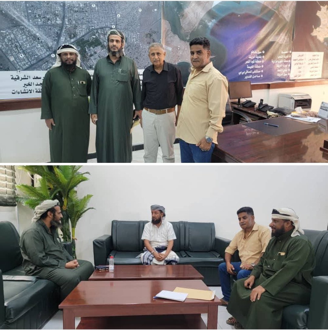 مدير علاقات الحزام الأمني يبحث مع نائب وزير الأوقاف ومدير صندوق النظافة بالعاصمة عدن سبل التعاون المشترك