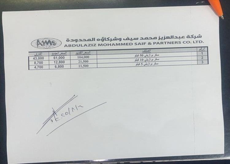 تخفيضات كبيرة في أسعار السكر