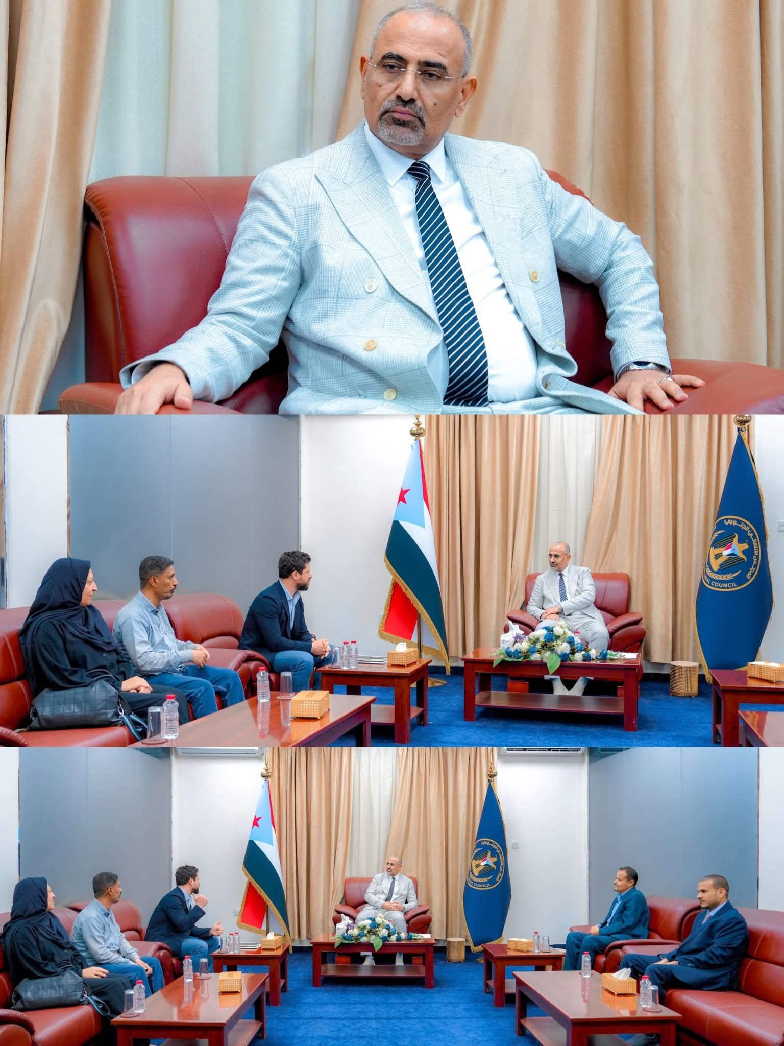 الرئيس الزُبيدي يلتقي وفد منظمة أطباء بلا حدود البلجيكية ويشيد بدورها الإنساني والطبي