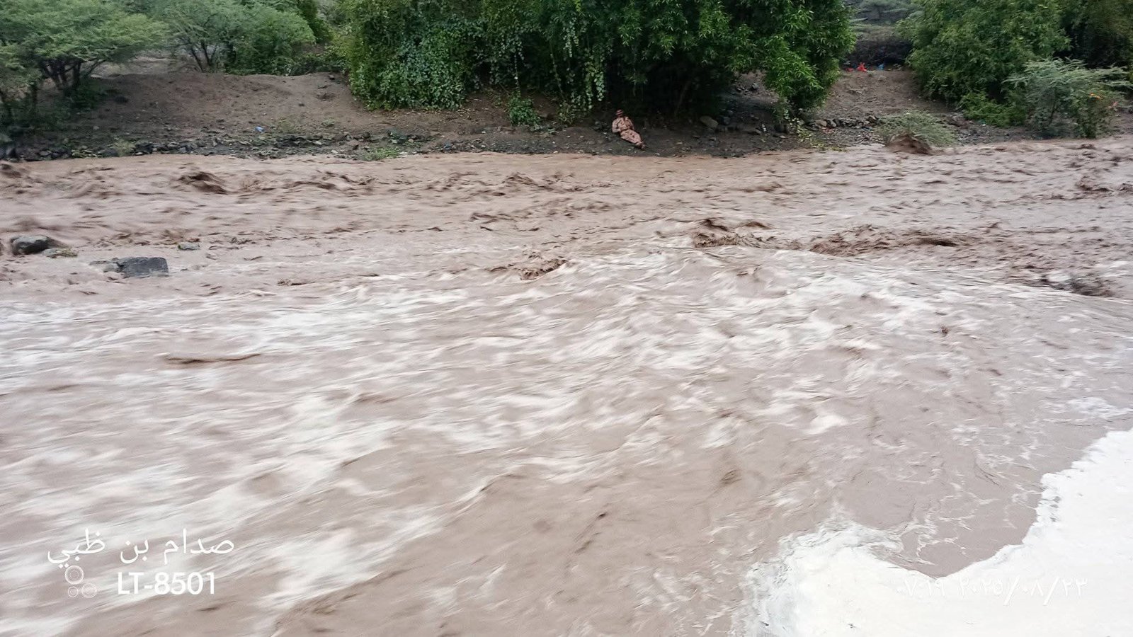 هطول أمطار غزيرة في محافظة لحج