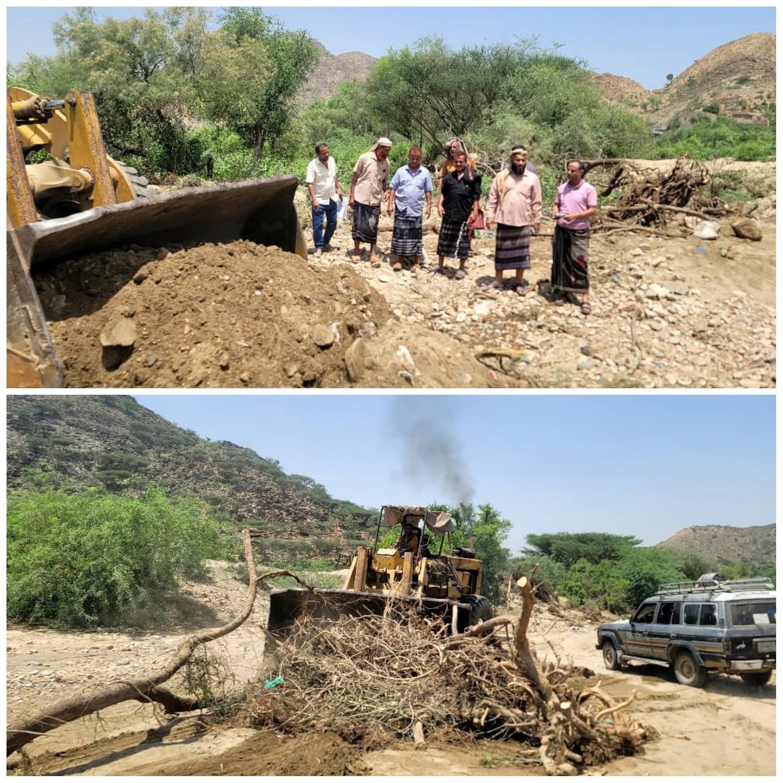 بدء أعمال صيانة وتعبيد طرق متضررة في طور الباحة