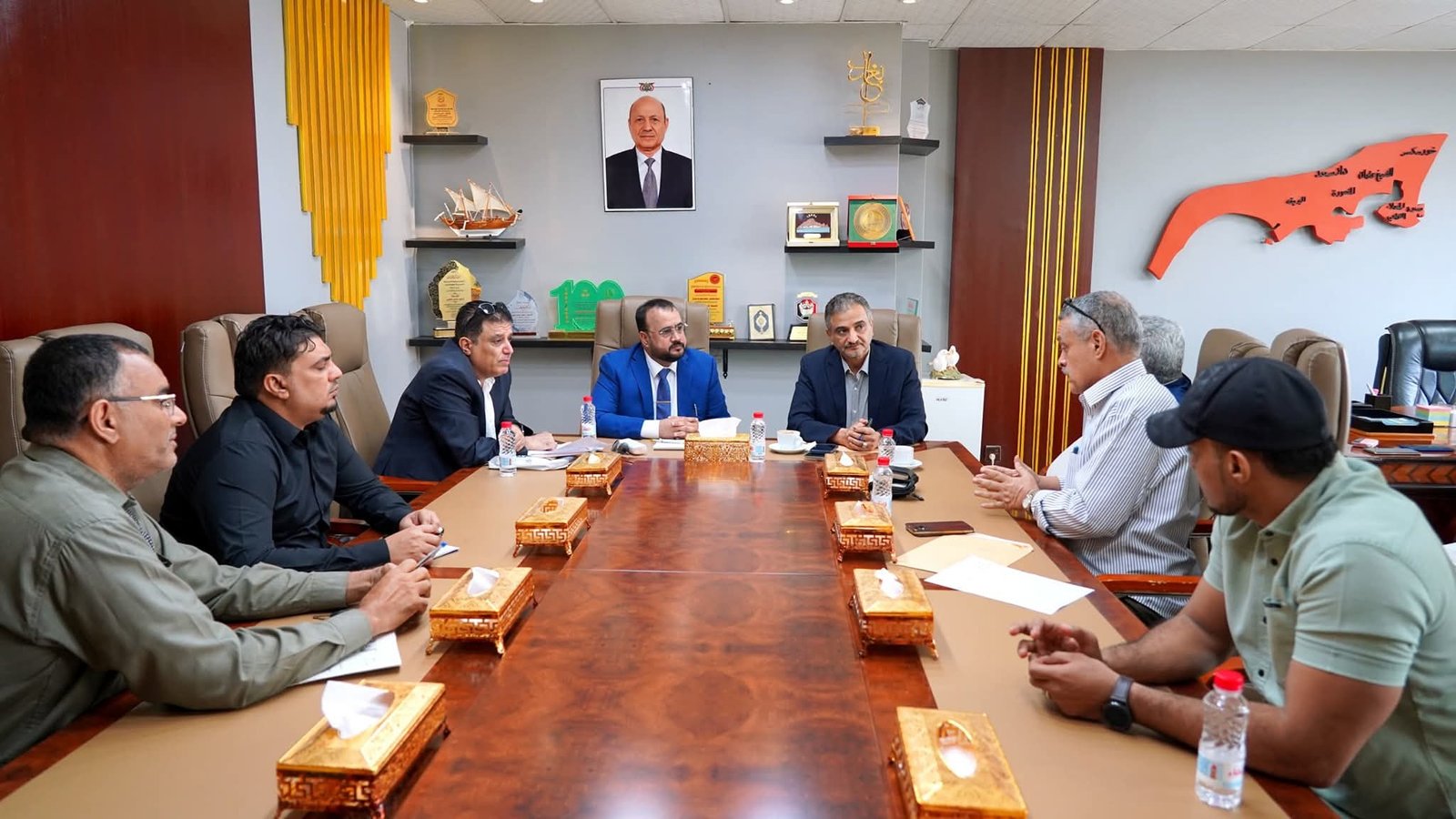 لملس والحريزي يبحثان سُبل معالجة مشكلة الوادي الكبير ومخاطر الصخور في مرتفعات عدن