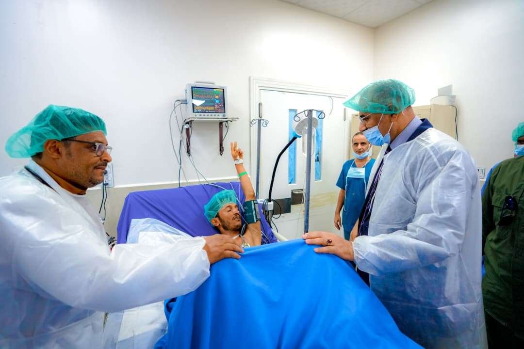 الرئيس الزُبيدي يفتتح قسم الرقود ويضع حجر الأساس لأقسام طبية متقدمة بمستشفى عبود العسكري الرئيس الزُبيدي يفتتح قسم الرقود ويضع حجر الأساس لأقسام طبية متقدمة بمستشفى عبود العسكري