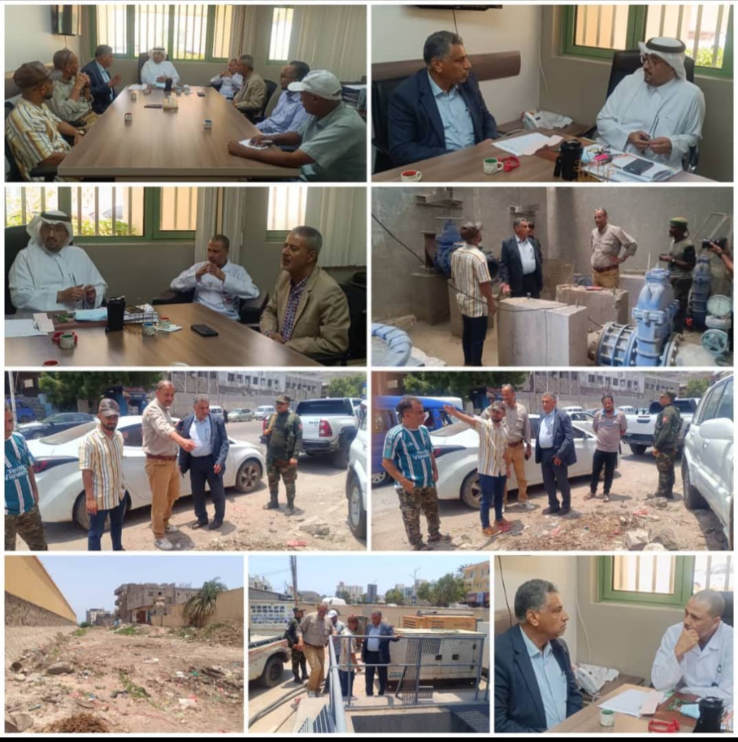 معاون يوجه بسرعة استكمال ربط شبكة الصرف الصحي في مديرية صيرة بمحطات المعالجة بالعريش