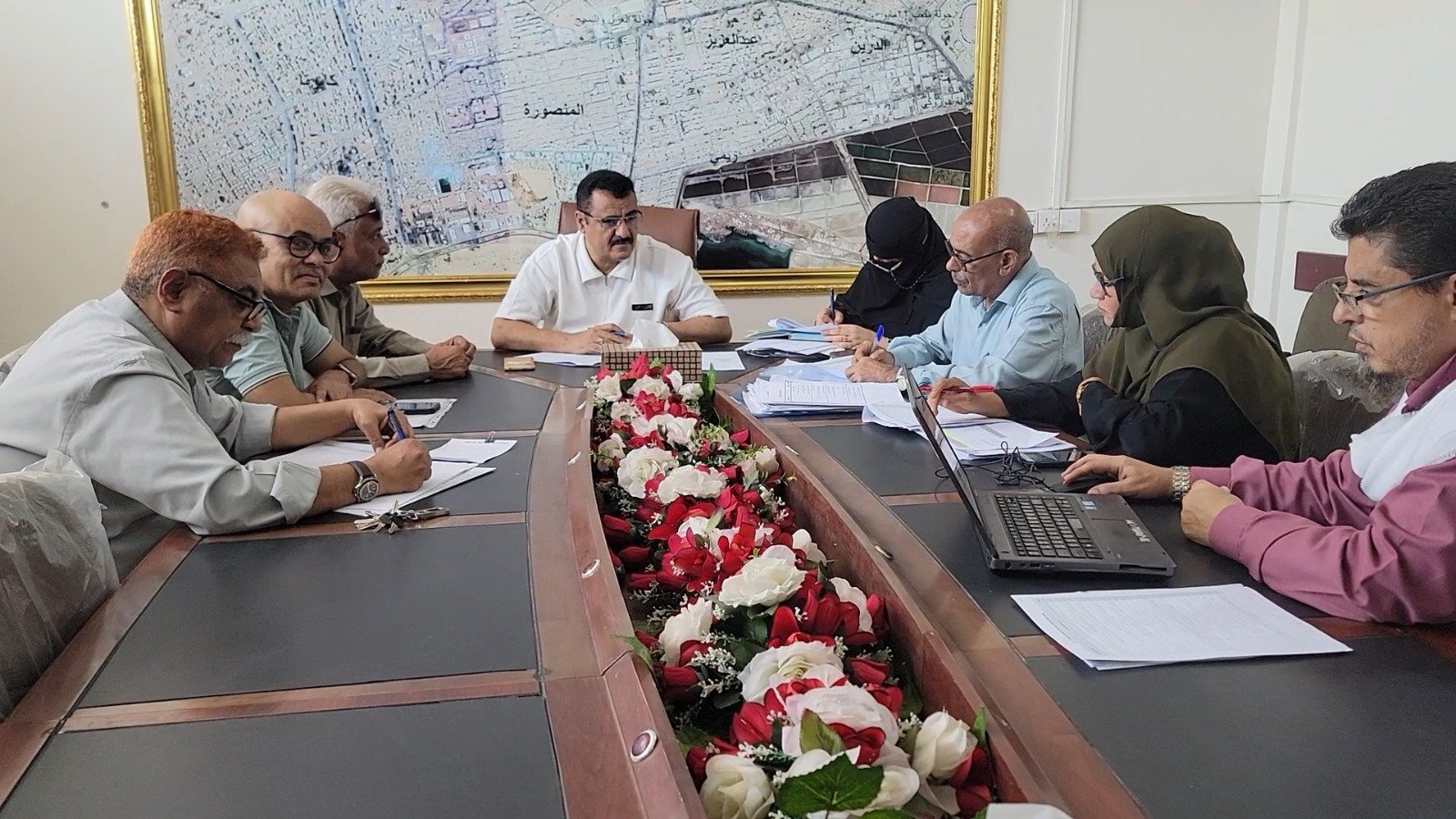 مدير عام المنصورة يناقش مصفوفة مشاريع البرنامج الإستثماري للعام القادم