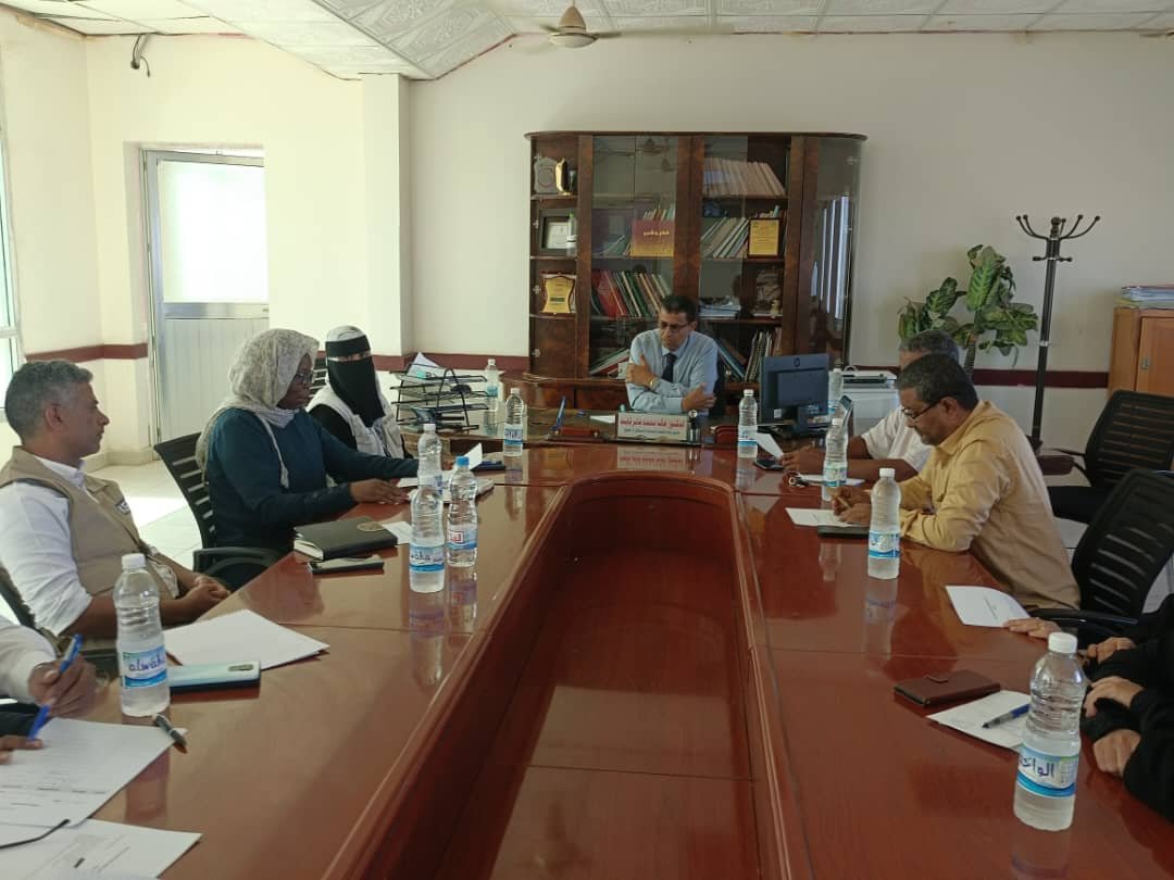 مدير عام مكتب الصحة بلحج يلتقي مدير برنامج التغذية باليونسف  وبنك الاعمار الالماني   ويبحث معهم تدخلات مشاريع التغذية بالمحافظة