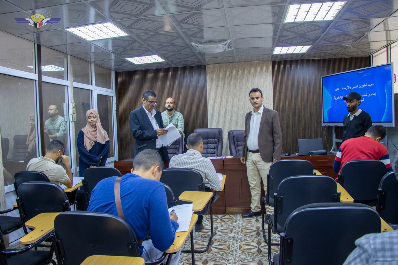 معهد الطيران بالعاصمة عدن يدشن إمتحانات تحديد المستوى في اللغة الإنجليزية معهد الطيران بالعاصمة عدن يدشن إمتحانات تحديد المستوى في اللغة الإنجليزية