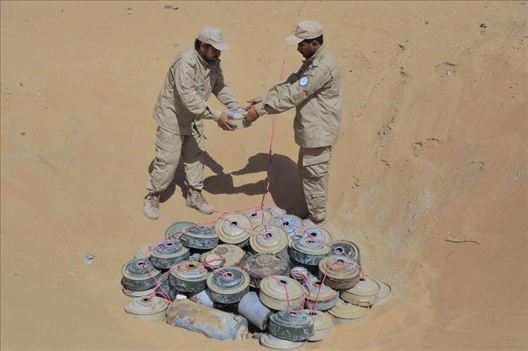 مسام ينزع نحو 2700 لغمًا وذخيرة غير متفجّرة منذ بداية شهر ديسمبر