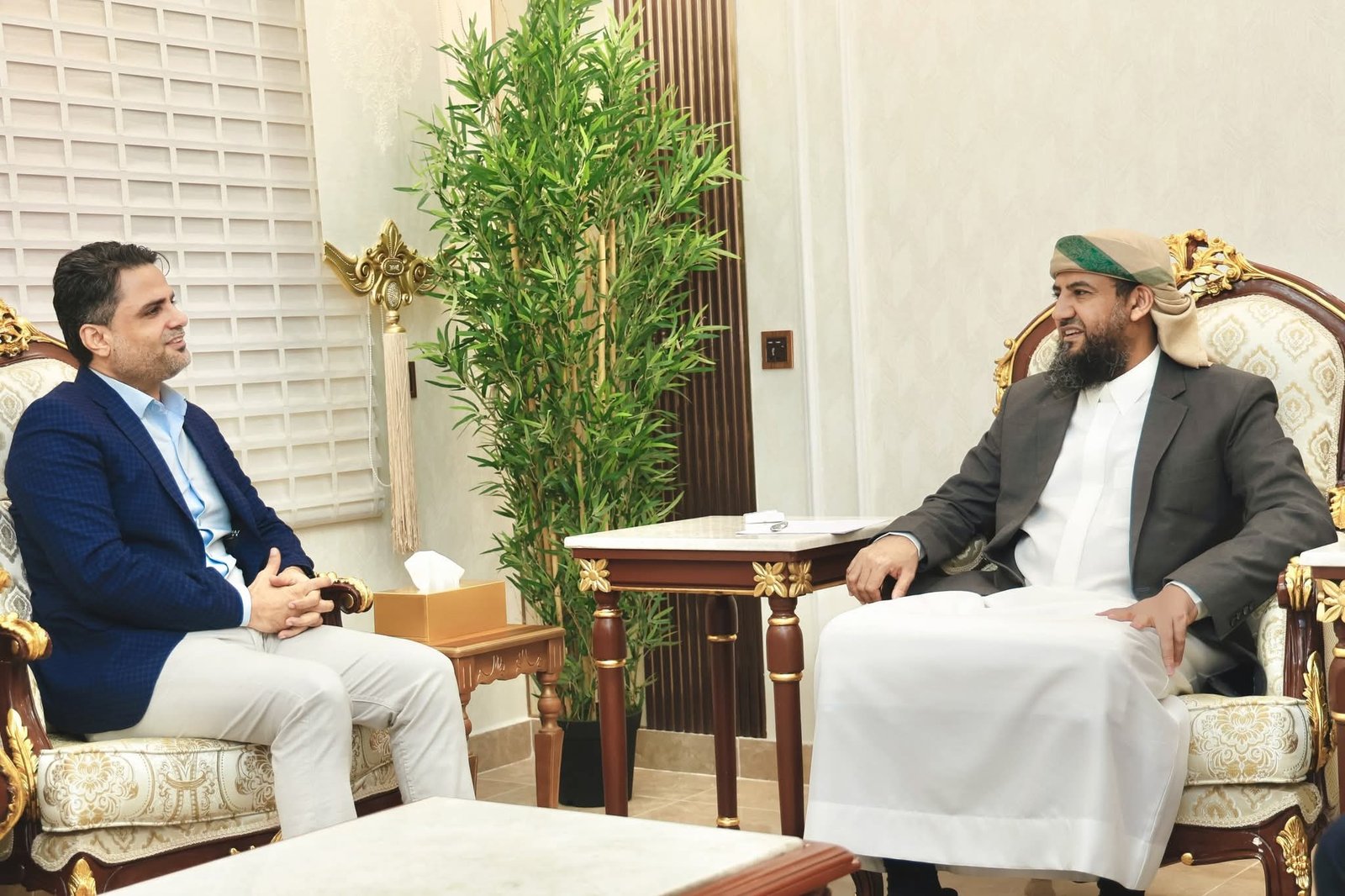 المحرّمي يلتقي نائب وزير الإعلام والثقافة والسياحة ويشدد على تطوير الأداء المؤسسي للوزارة المحرّمي يلتقي نائب وزير الإعلام والثقافة والسياحة ويشدد على تطوير الأداء المؤسسي للوزارة