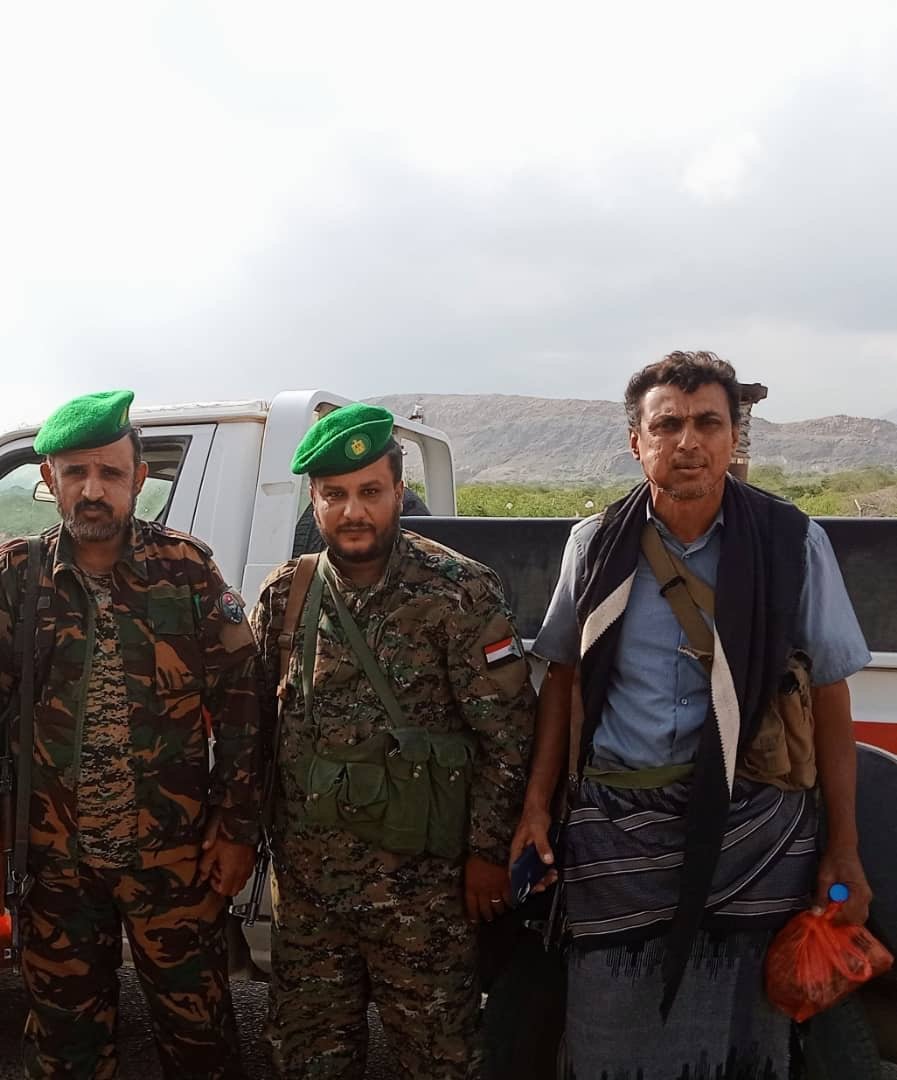 أبطال الكتيبة الخامسة حزام أمني يستعيدون طقمًا منهوبًا ويقبضون على ثلاثة متهمين في أبين